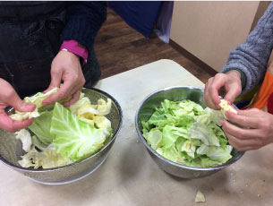 キャベツたっぷり