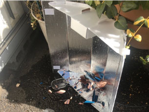 ソーラークッキングが壊れた